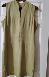 August Silk khaki dress size 12